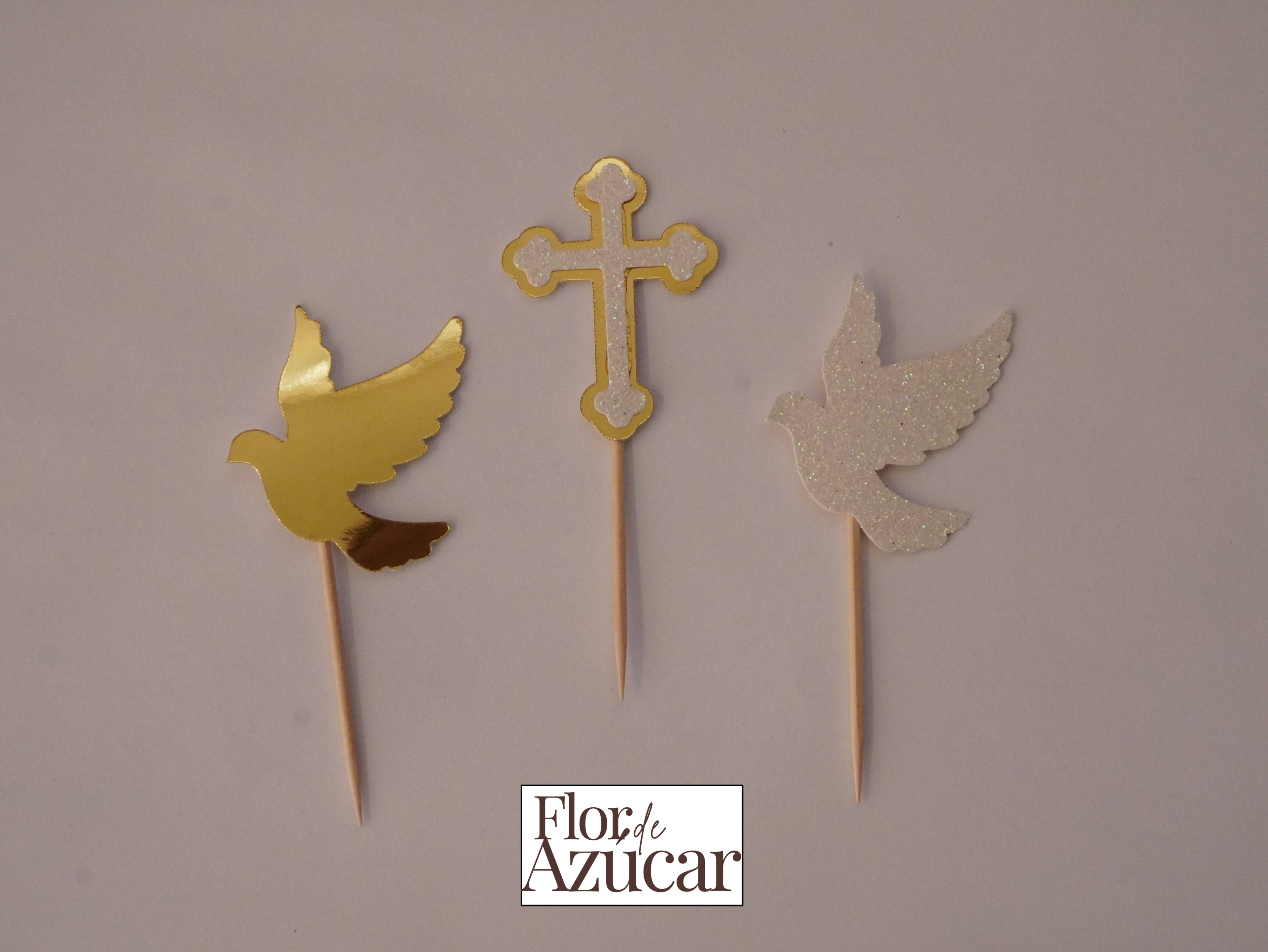 Toppers para quequito de Primera comunión