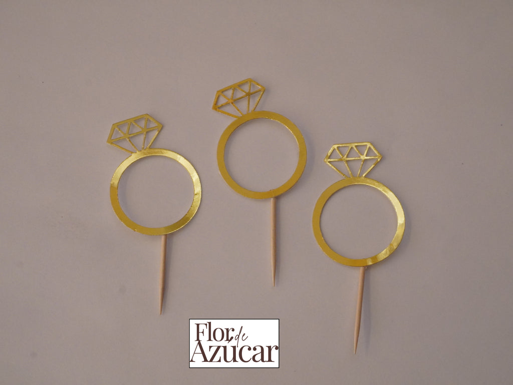 Toppers para quequito de Anillo