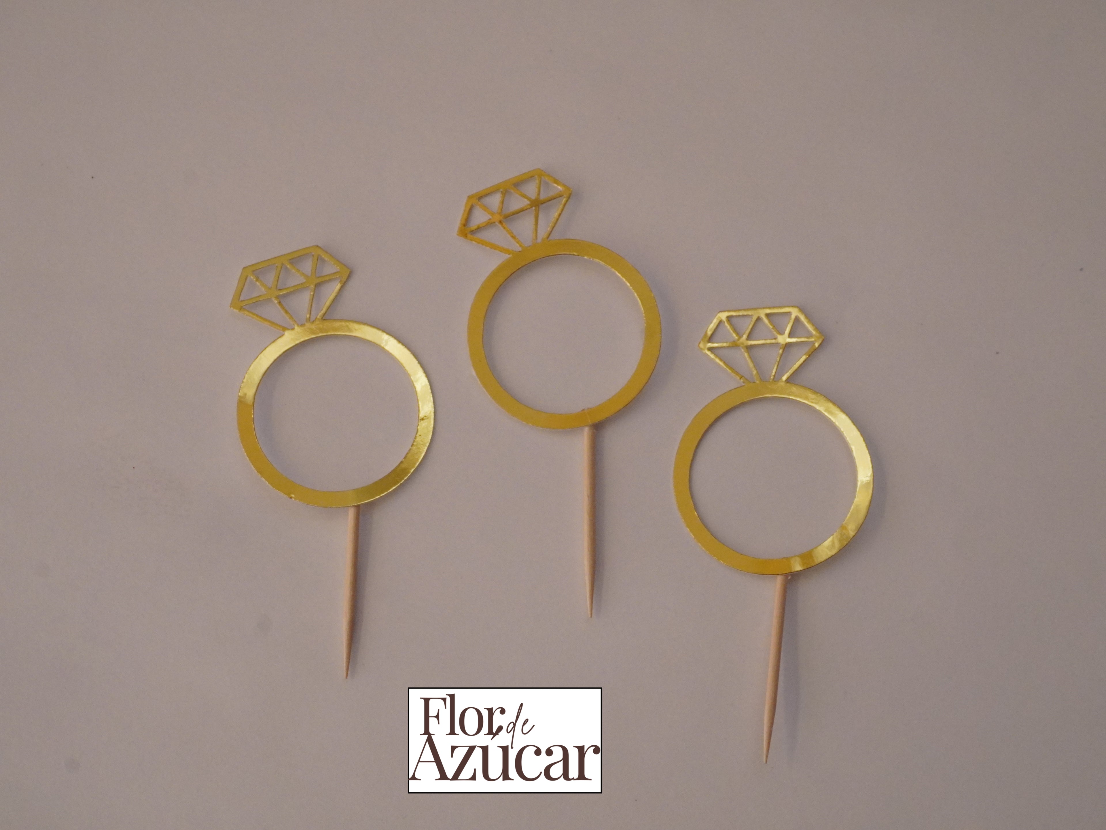 Toppers para quequito de Anillo