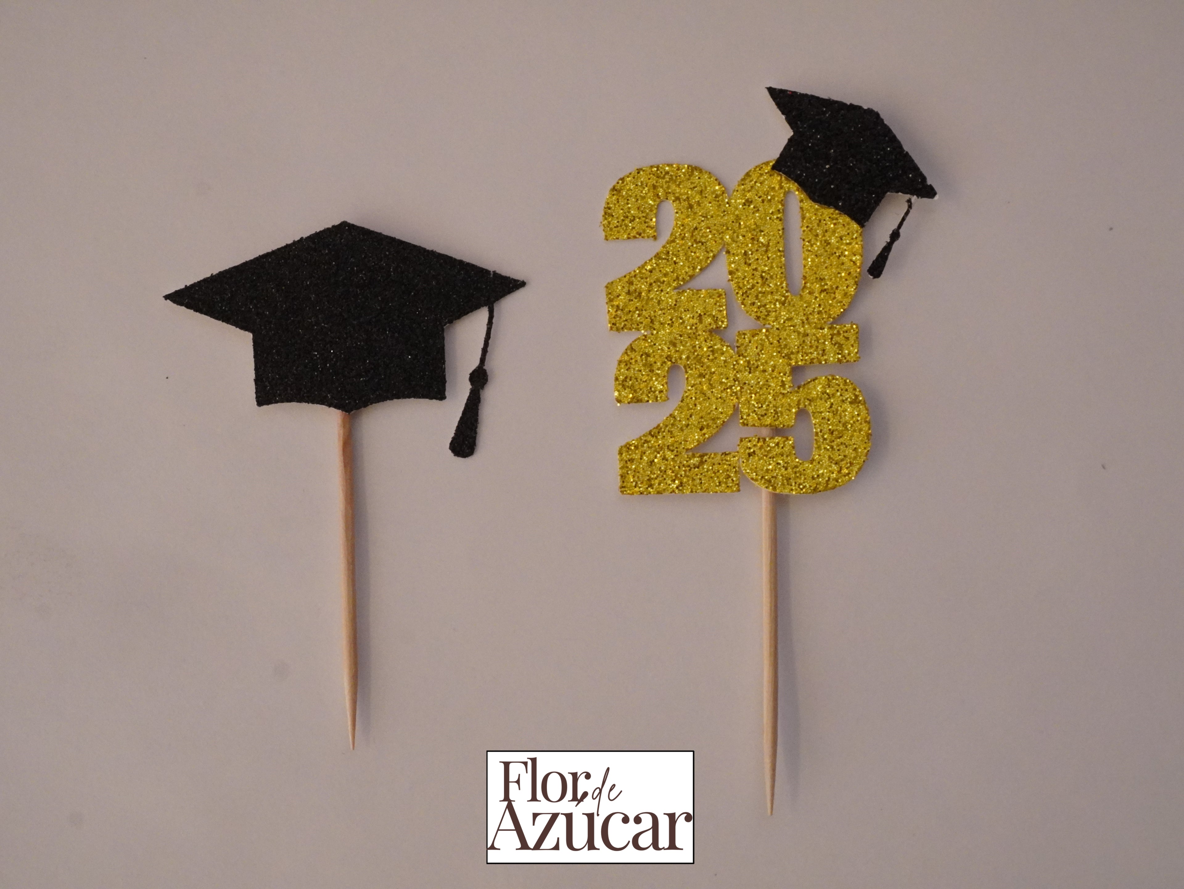 Toppers para quequito de Graduación