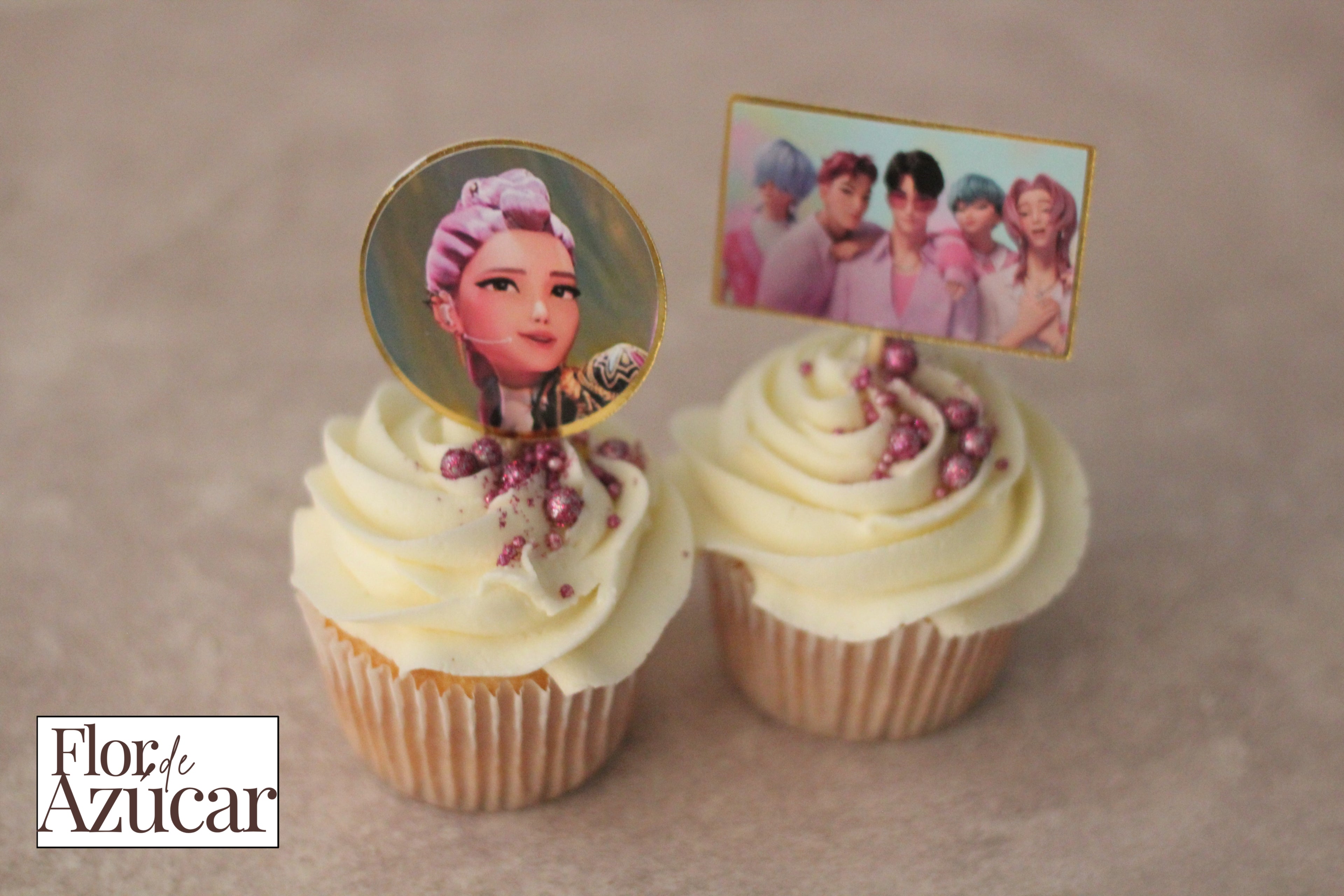 Toppers para quequito - kpop demon hunters