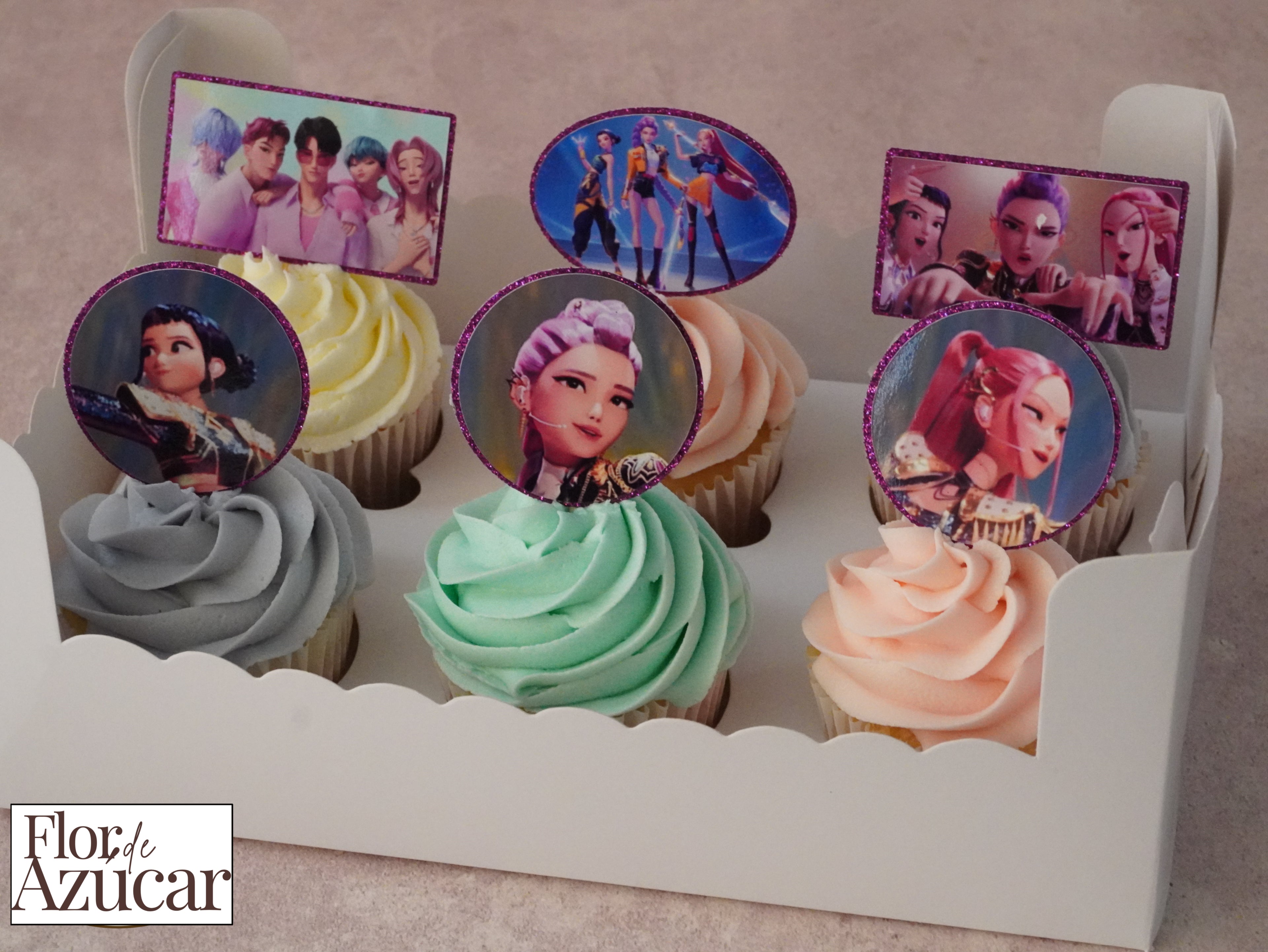 Toppers para quequito - kpop demon hunters