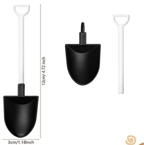 Cuchara en forma de pala, plastico